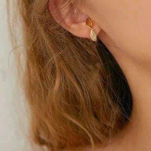 Hook On/ Clip On Earrings - Gold Hoop Twist